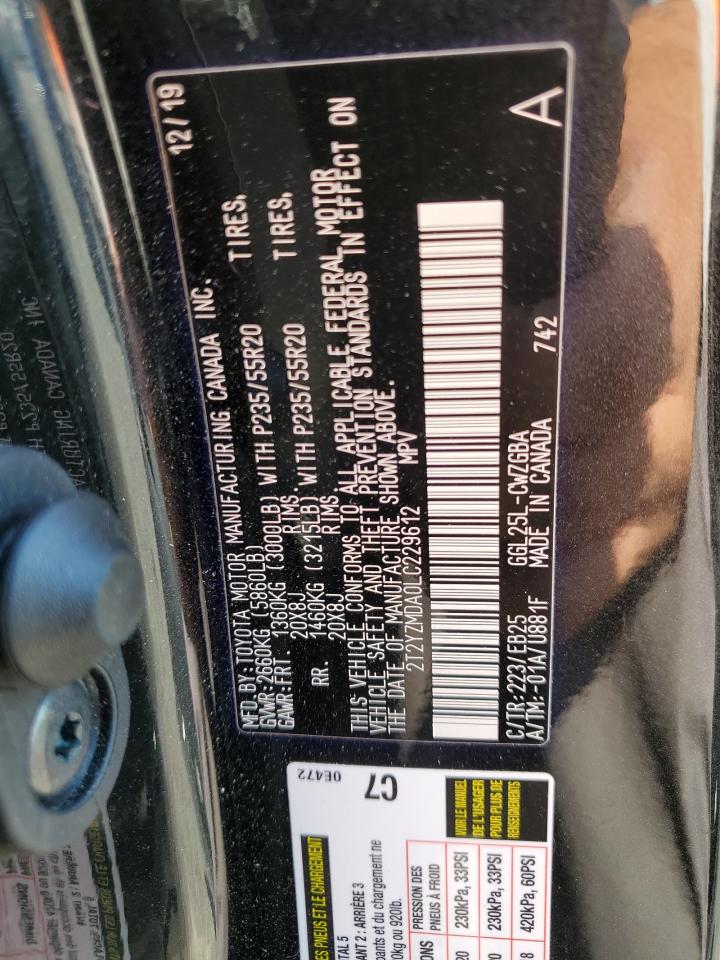 2T2YZMDA0LC229612 2020 Lexus Rx 350 F-Sport