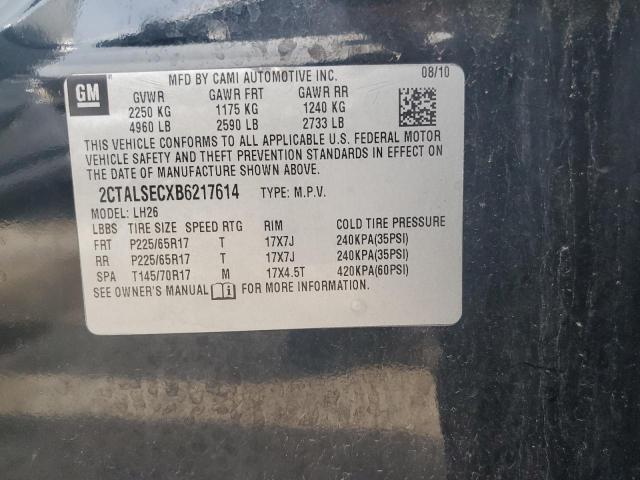 2011 GMC Terrain Sle VIN: 2CTALSECXB6217614 Lot: 57452794