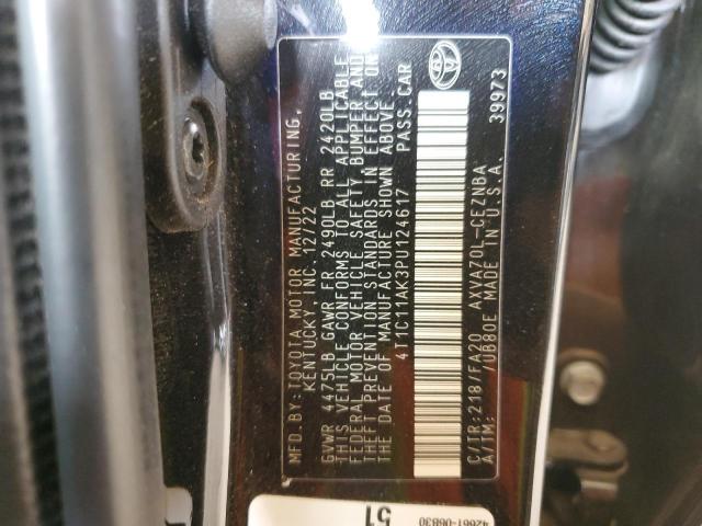 VIN 4T1C11AK3PU124617 2023 Toyota Camry, LE no.12