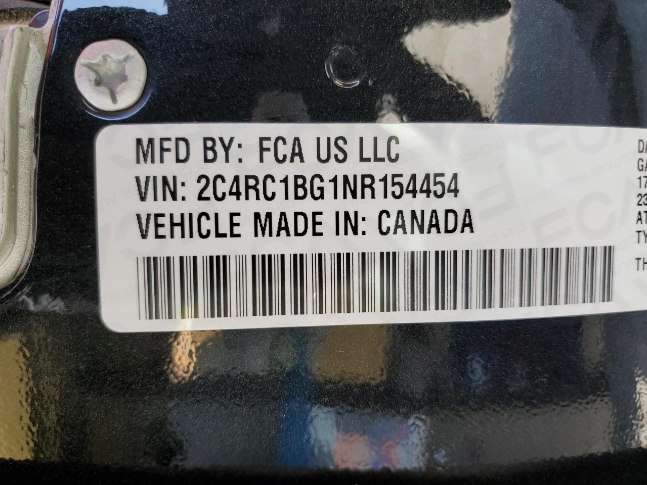 2C4RC1BG1NR154454 2022 Chrysler Pacifica Touring L