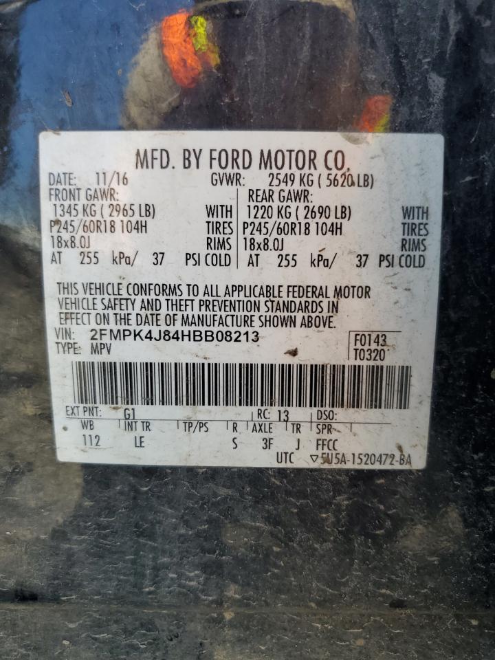 2FMPK4J84HBB08213 2017 Ford Edge Sel