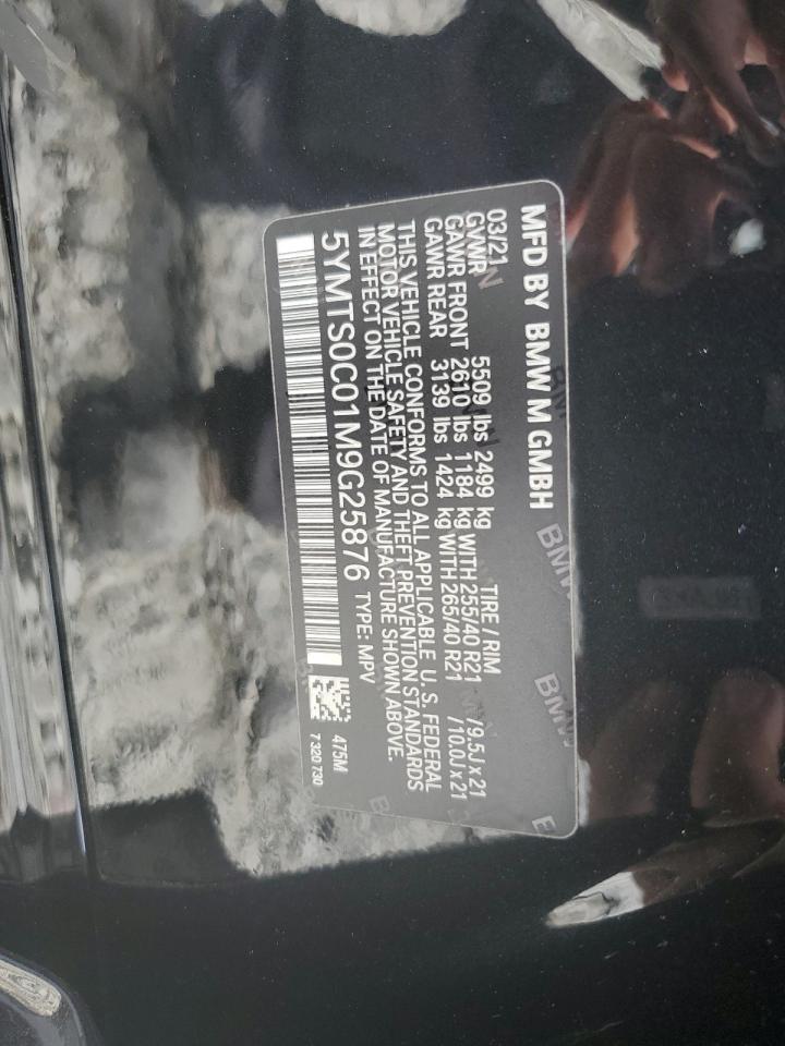 5YMTS0C01M9G25876 2021 BMW X3 M Competition