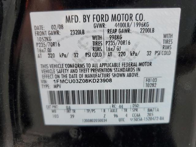 1FMCU03Z08KD23908 2008 Ford Escape Xlt