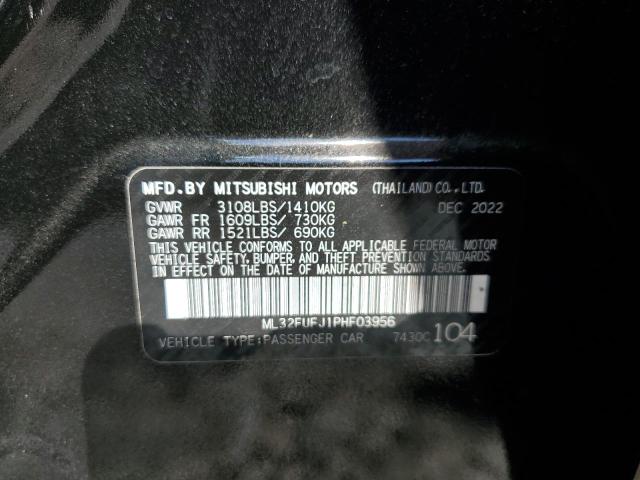 2023 Mitsubishi Mirage G4 Es VIN: ML32FUFJ1PHF03956 Lot: 60409794