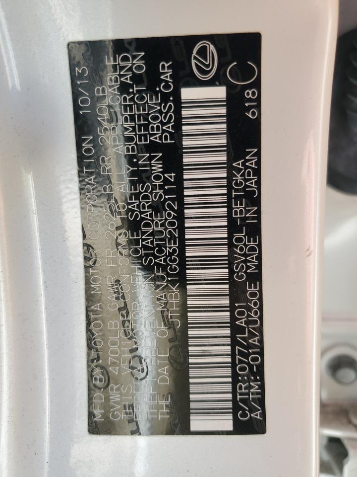 JTHBK1GG3E2092114 2014 Lexus Es 350