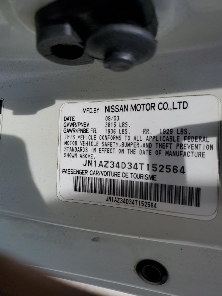 JN1AZ34D34T152564 2004 Nissan 350Z Coupe