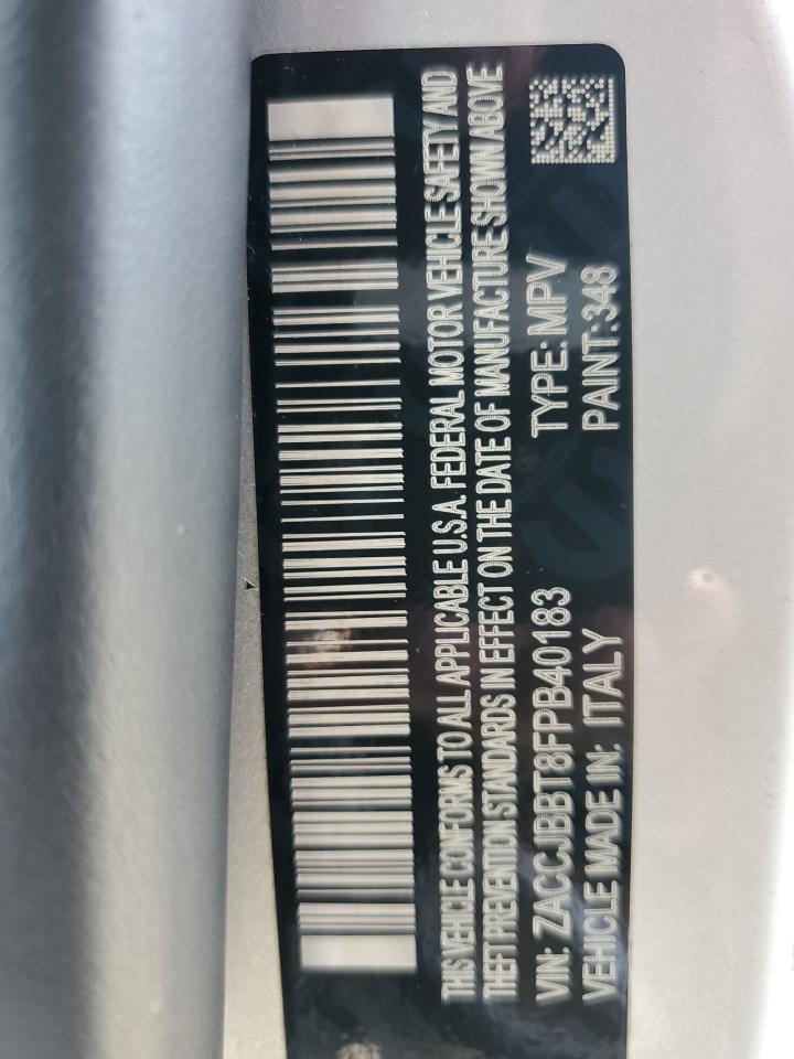 ZACCJBBT8FPB40183 2015 Jeep Renegade Latitude