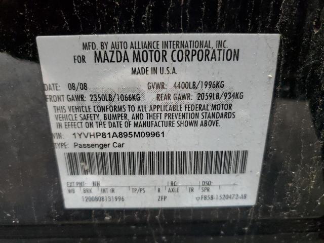 2009 Mazda 6 I VIN: 1YVHP81A895M09961 Lot: 60038094