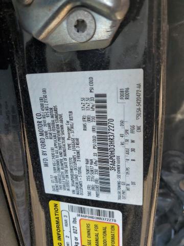 VIN 3FA6P0HD3HR372270 2017 Ford Fusion, SE no.12