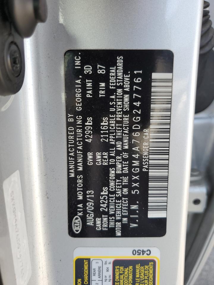 5XXGM4A76DG247761 2013 Kia Optima Lx