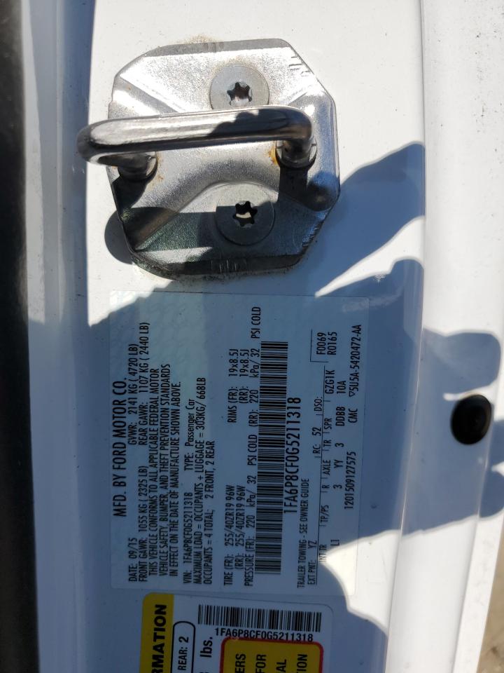 1FA6P8CF0G5211318 2016 Ford Mustang Gt