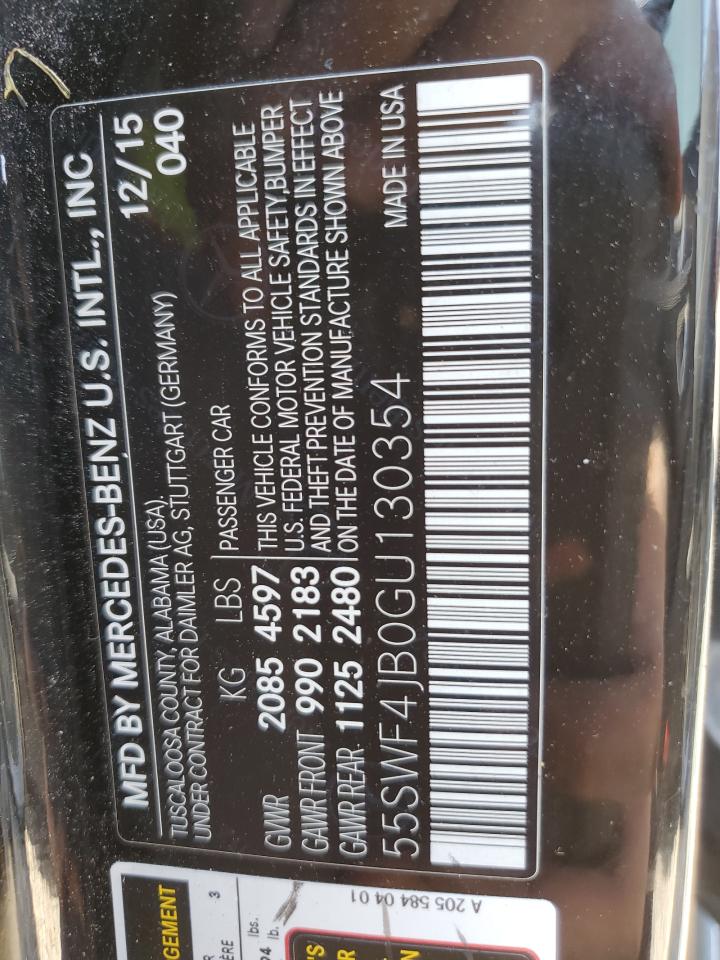 55SWF4JB0GU130354 2016 Mercedes-Benz C 300