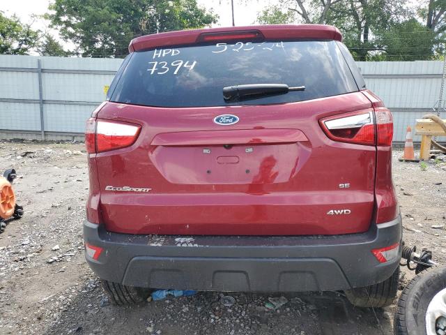 2021 Ford Ecosport Se VIN: MAJ6S3GL1MC397394 Lot: 57648524