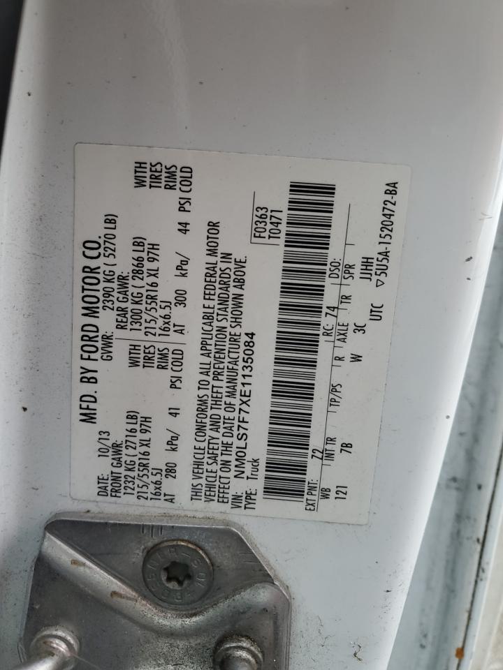 NM0LS7F7XE1135084 2014 Ford Transit Connect Xlt