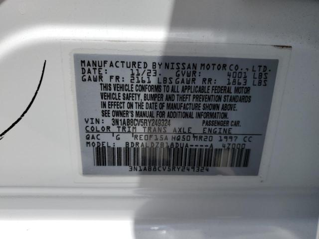 2024 Nissan Sentra Sv VIN: 3N1AB8CV5RY249324 Lot: 59665604