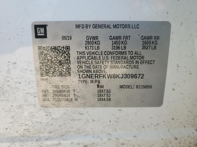 2019 Chevrolet Traverse Ls VIN: 1GNERFKW8KJ309672 Lot: 58162714