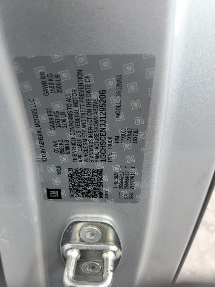 1GCHSCEN3J1295206 2018 Chevrolet Colorado Lt