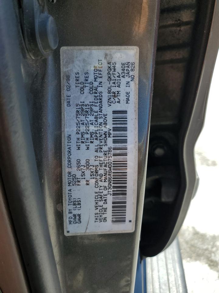 JT3GN86R6W0075786 1998 Toyota 4Runner Sr5