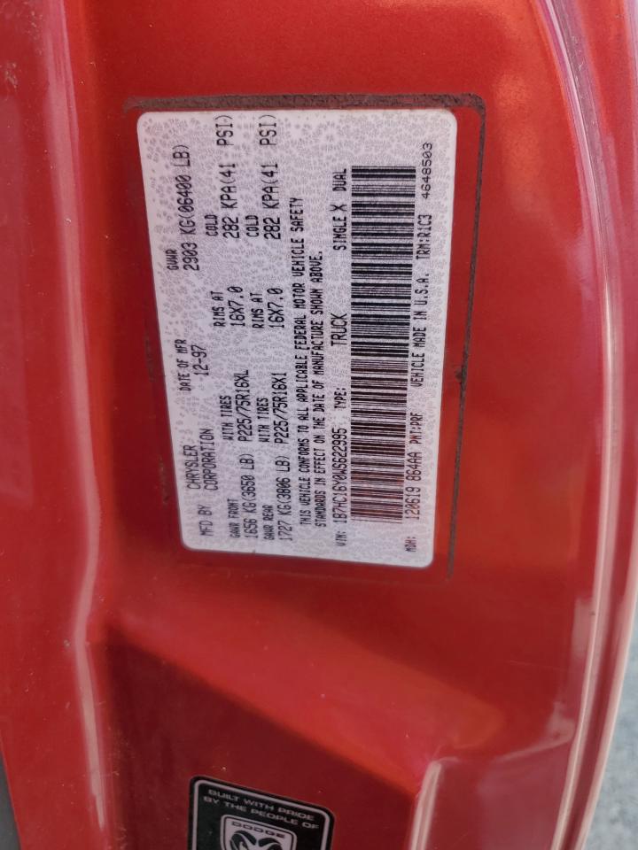 1B7HC16Y0WS622995 1998 Dodge Ram 1500