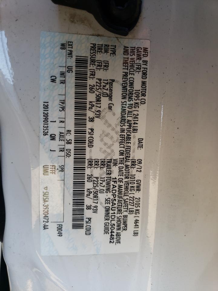 1FADP5AU1DL504482 2013 Ford C-Max Se