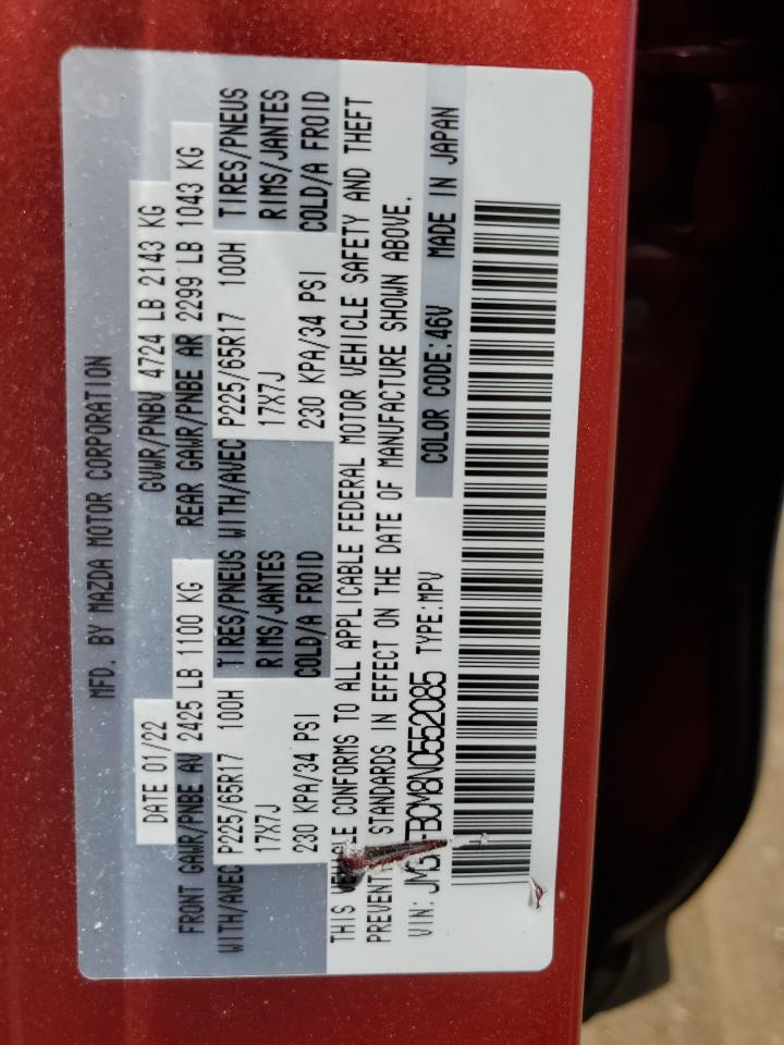 JM3KFBCM8N0552085 2022 Mazda Cx-5 Preferred