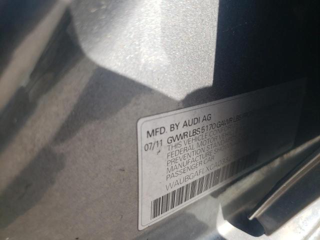 2012 Audi S4 Premium Plus VIN: WAUBGAFLXCA033210 Lot: 57640214