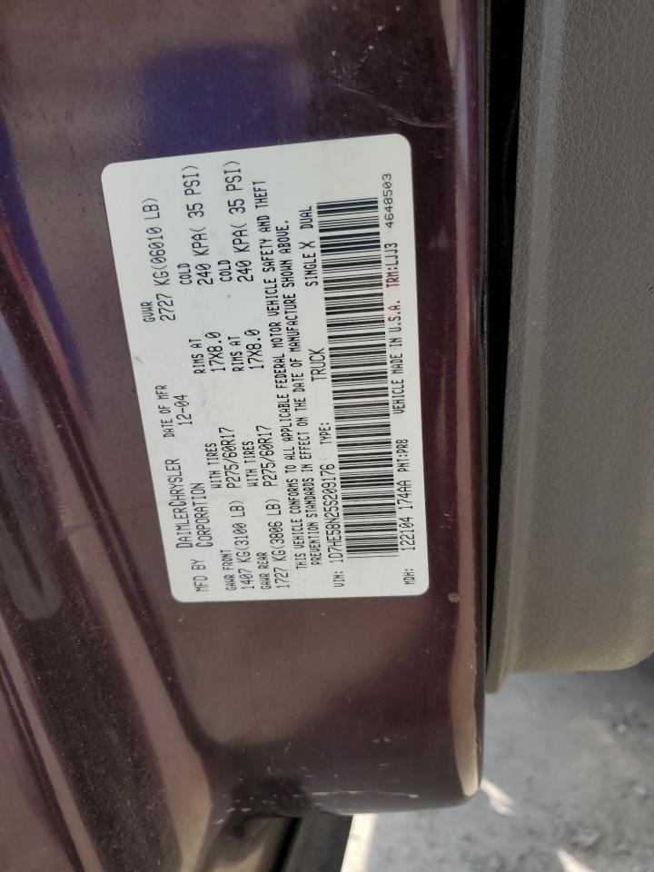 1D7HE58N25S209176 2005 Dodge Dakota Quad Laramie