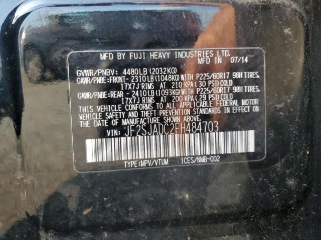 2015 Subaru Forester 2.5I Premium VIN: JF2SJADC2FH484703 Lot: 59376294