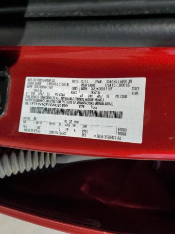 2016 FORD F150 SUPER - 1FTEW1CF1GKD21599