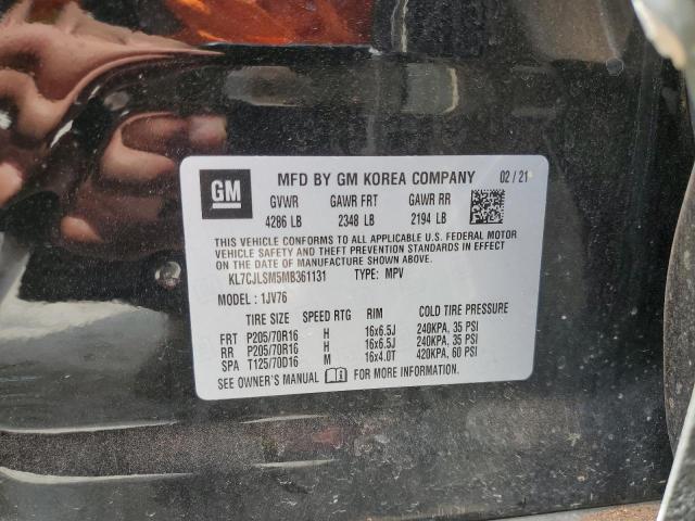 2021 CHEVROLET TRAX 1LT #3264549912