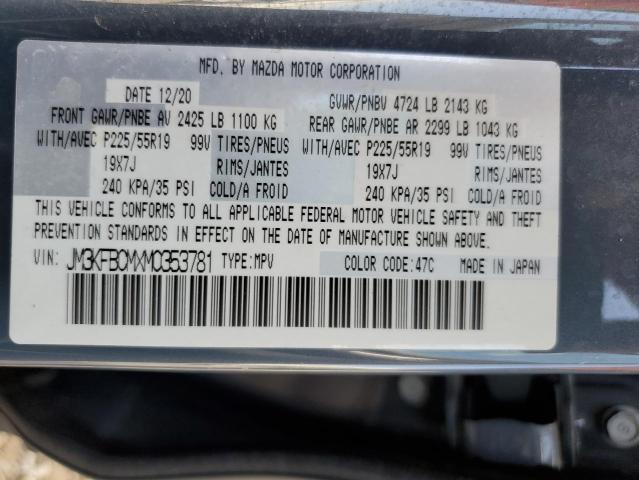 2021 Mazda Cx-5 Touring VIN: JM3KFBCMXM0353781 Lot: 58661614