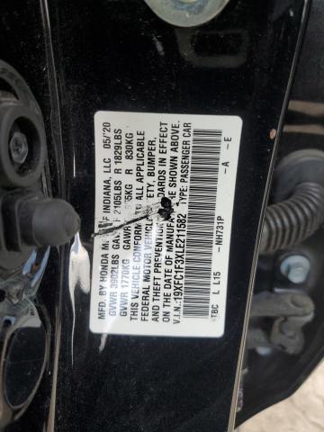 2020 Honda Civic Ex VIN: 19XFC1F3XLE211582 Lot: 57448584