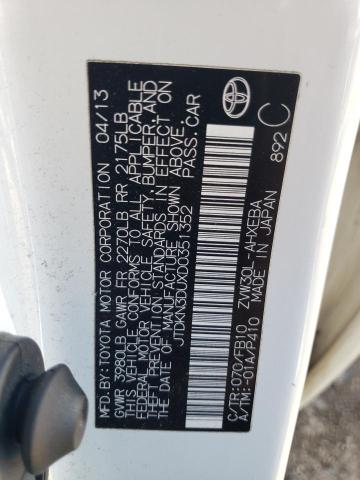 2013 Toyota Prius VIN: JTDKN3DUXD0351352 Lot: 58012784