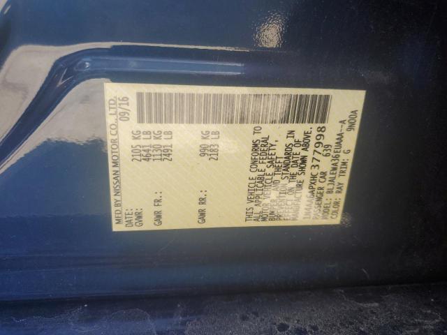 2017 Nissan Maxima 3.5S VIN: 1N4AA6APXHC377998 Lot: 59822884