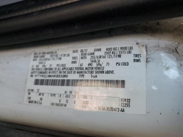 2017 Ford Transit T-250 VIN: 1FTYR2CM6HKB53260 Lot: 59446654