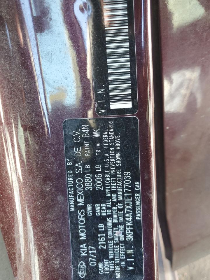 3KPFK4A7XJE177039 2018 Kia Forte Lx