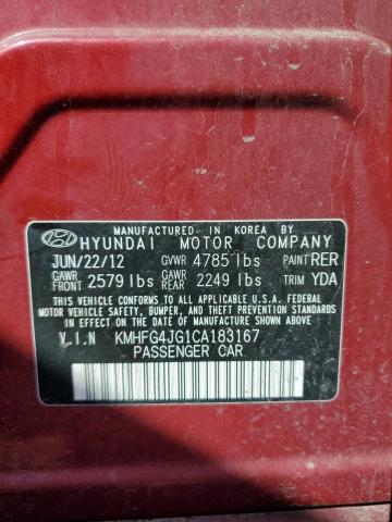 2012 Hyundai Azera Gls VIN: KMHFG4JG1CA183167 Lot: 56762984