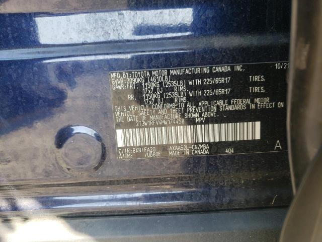 2021 Toyota Rav4 Xle VIN: 2T3W1RFV4MW174458 Lot: 58876204