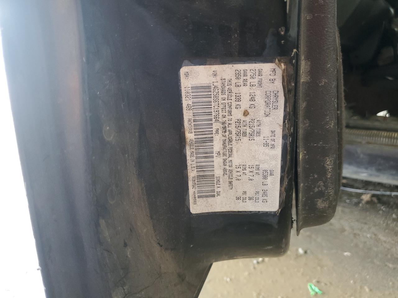 1J4GZ58S6TC197664 1996 Jeep Grand Cherokee Laredo