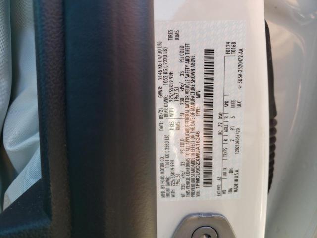 2021 Ford Escape Titanium VIN: 1FMCU9DZXMUA16246 Lot: 58342604