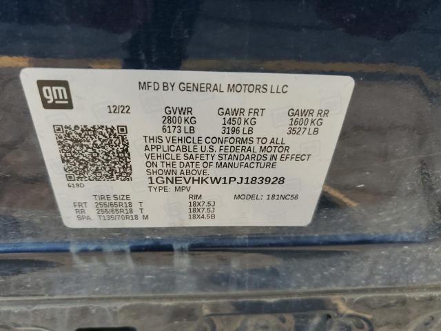 VIN 1GNEVHKW1PJ183928 2023 Chevrolet Traverse, LT no.13