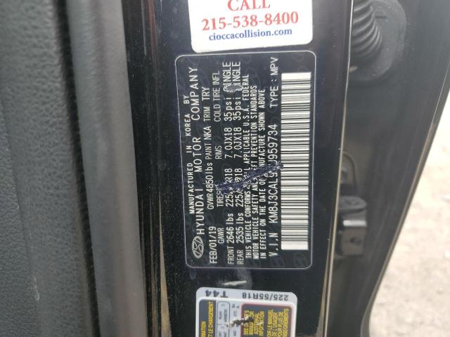 2019 Hyundai Tucson Limited VIN: KM8J3CAL9KU959734 Lot: 58622314