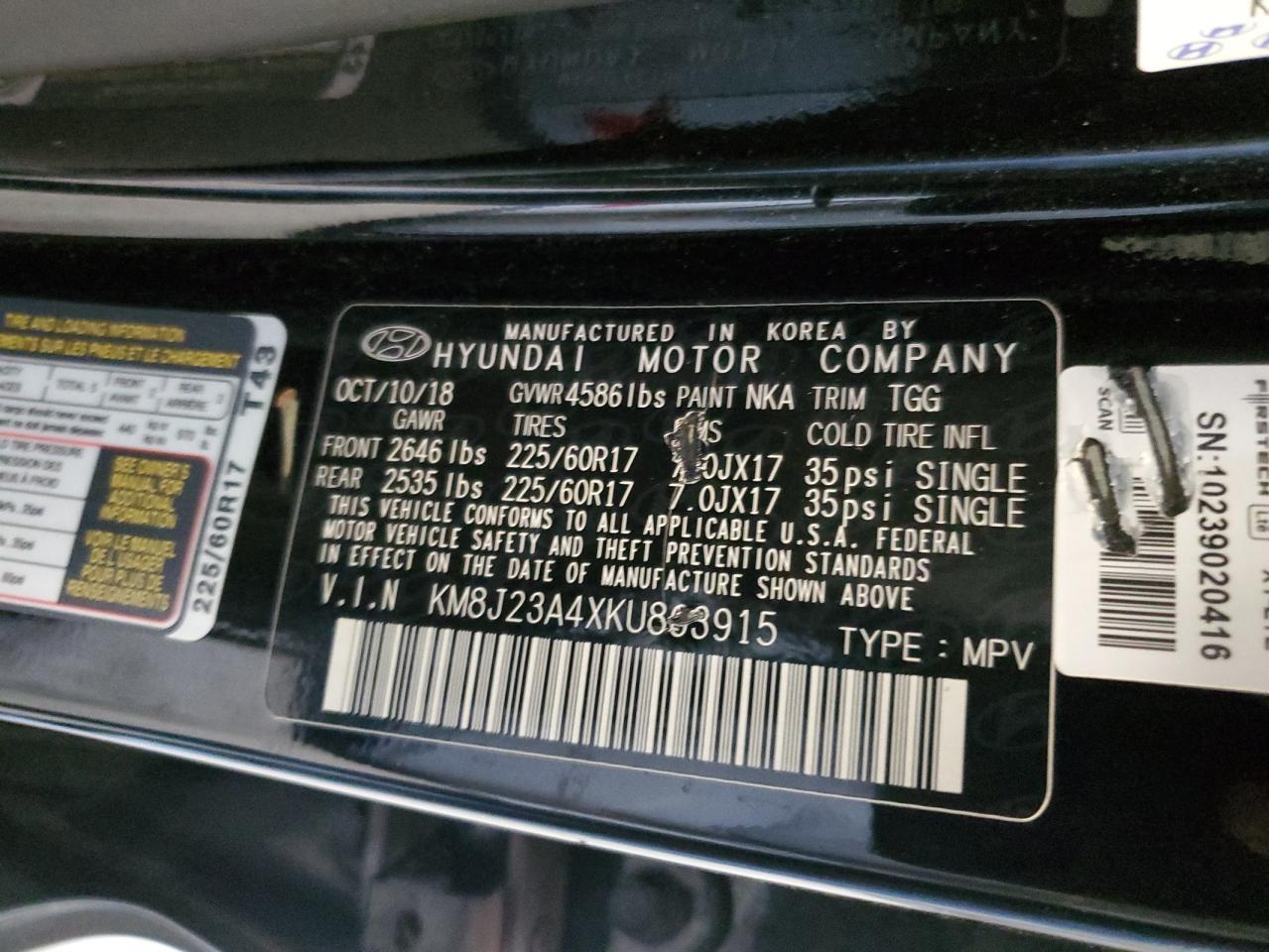 KM8J23A4XKU863915 2019 Hyundai Tucson Se