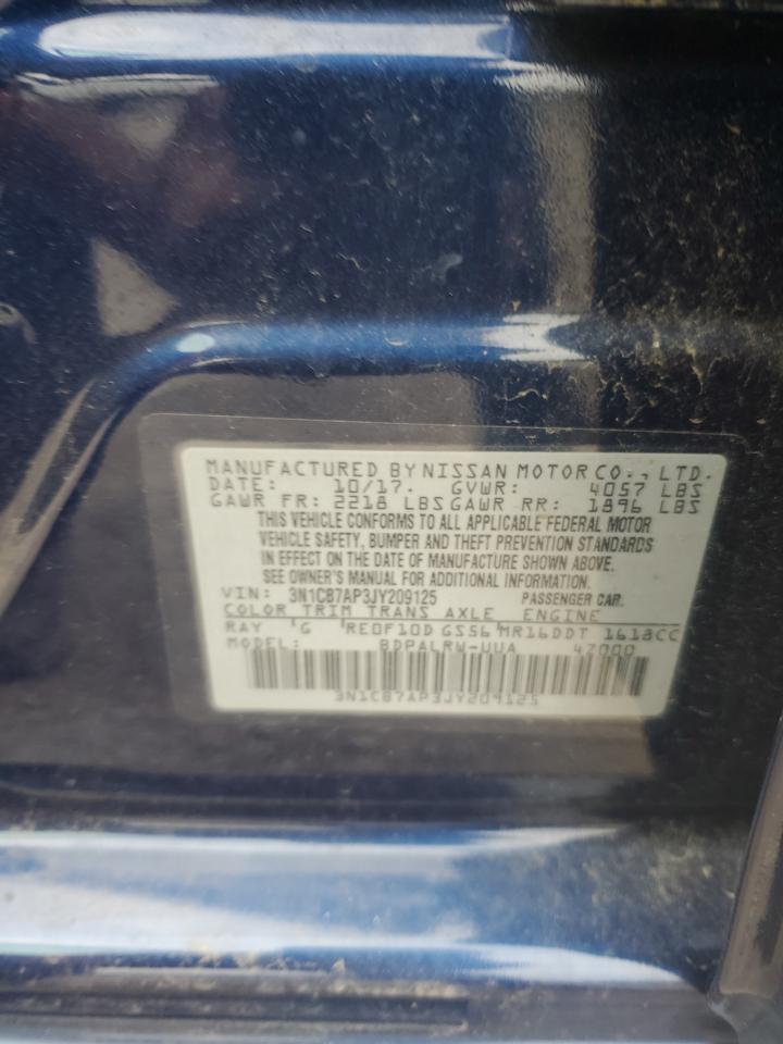 3N1CB7AP3JY209125 2023 Nissan Sentra Sr Turbo