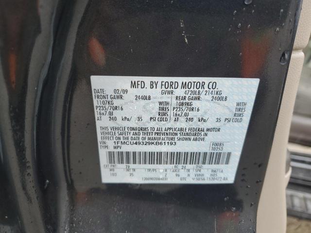 2009 Ford Escape Hybrid VIN: 1FMCU49329KB61193 Lot: 60977374