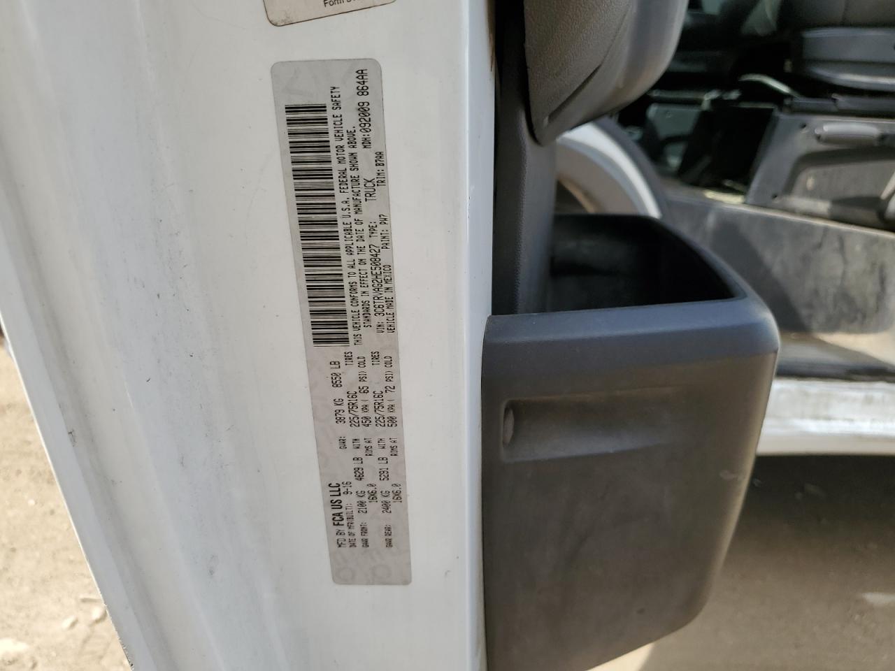 3C6TRVAG2HE508427 2017 Ram Promaster 1500 1500 Standard