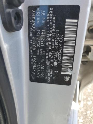 2016 Hyundai Accent Se VIN: KMHCT4AE6GU972450 Lot: 57822414