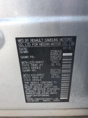 2015 NISSAN ROGUE S - KNMAT2MT3FP586981