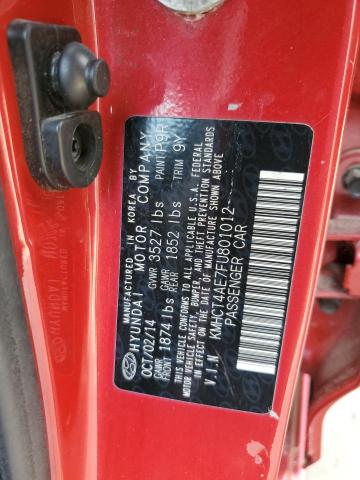 2015 HYUNDAI ACCENT GLS KMHCT4AE7FU801012