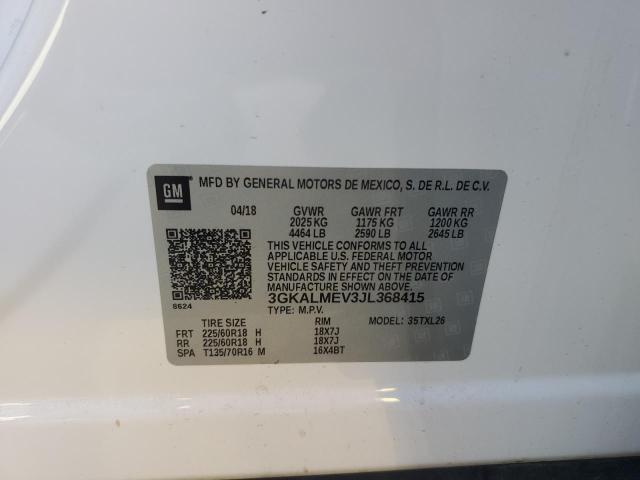 2018 GMC TERRAIN SL 3GKALMEV3JL368415  60274184